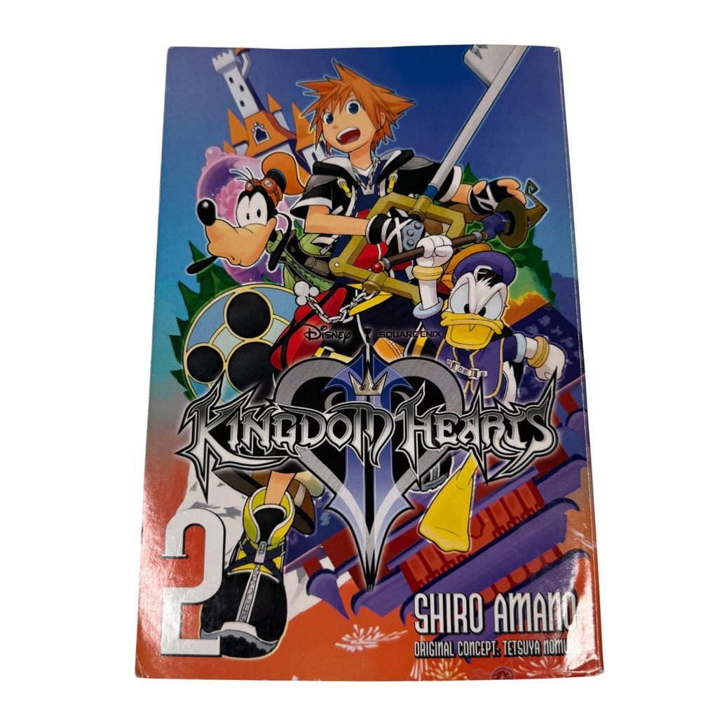 Kingdom Hearts II Vol 2 Yen Press Manga Shiro Amano English Disney Sora Goofy